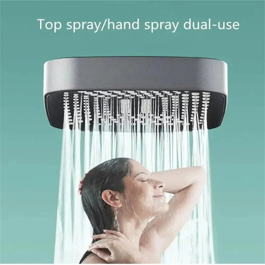 Adjustable 3-Mode Rainfall Shower Head – High Pressure Water-Saving Bathroom Shower Mixer