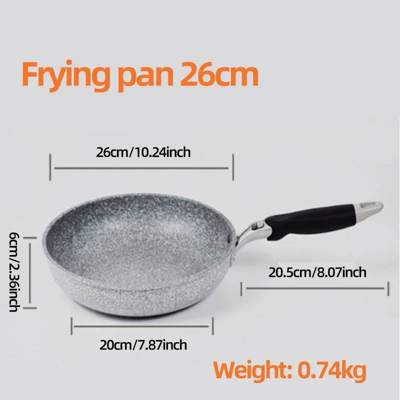 Durable Stone Non-Stick Frying Pan β Induction & Gas Compatible Skillet (20β28cm)