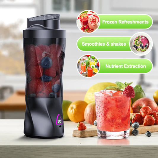 Electric Portable Juicer 700ML – USB Rechargeable Multifunctional Fruit & Smoothie Blender Cup for Outdoor Use