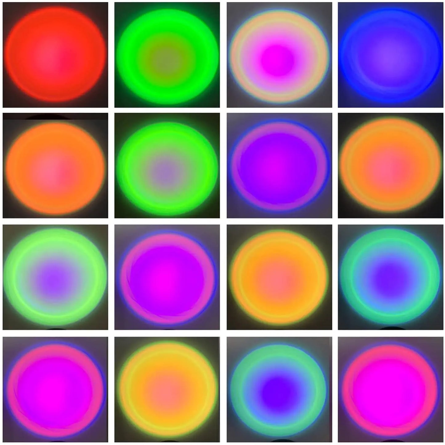 Smart Sunset Projection Lamp – Tuya RGB LED Night Light with App & Remote Control for Room Decor & Photography