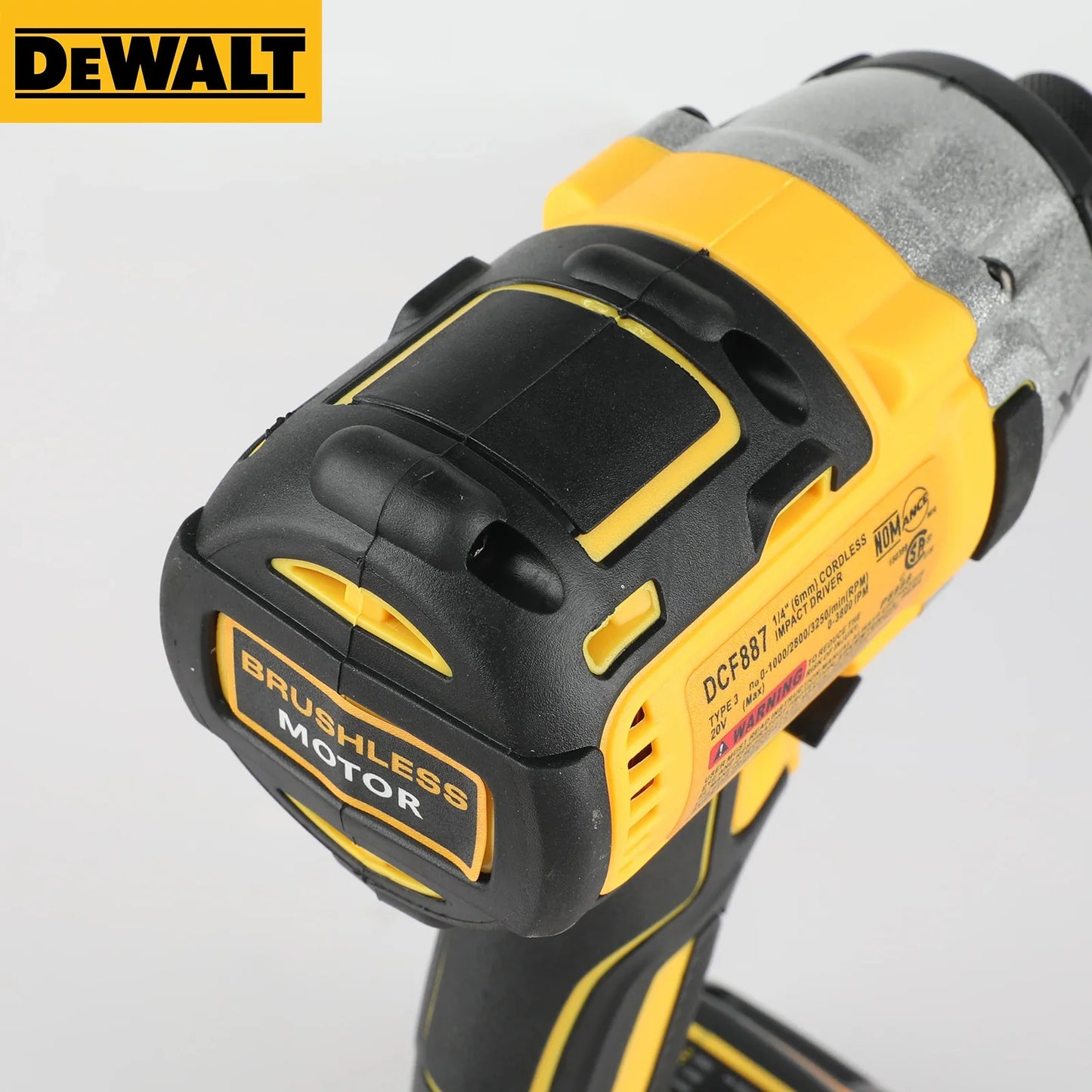 DeWalt DCF887 Cordless Brushless Impact Driver – 205N.m Electric Drill for 20V Battery
