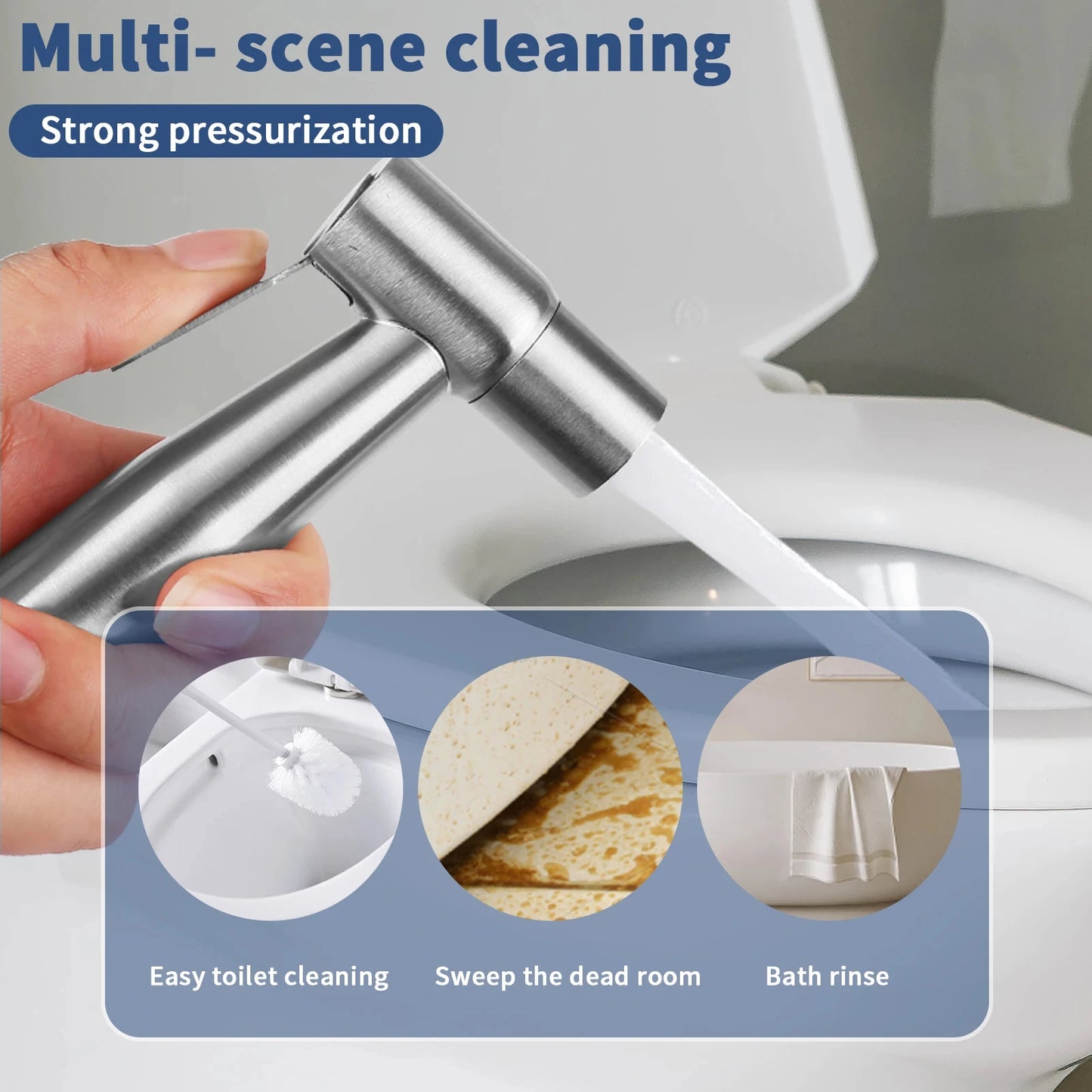 Self-Adhesive Stainless Steel Towel Holder – Black Bathroom & Kitchen Ring Rack, No-Drill Wall Mount