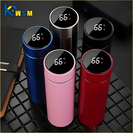 500ML Temperature Display Thermos Cup – Stainless Steel Vacuum Insulated Bottle