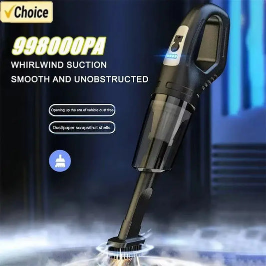 Wireless Handheld Vacuum Cleaner – Powerful Rechargeable Suction for Car & Home