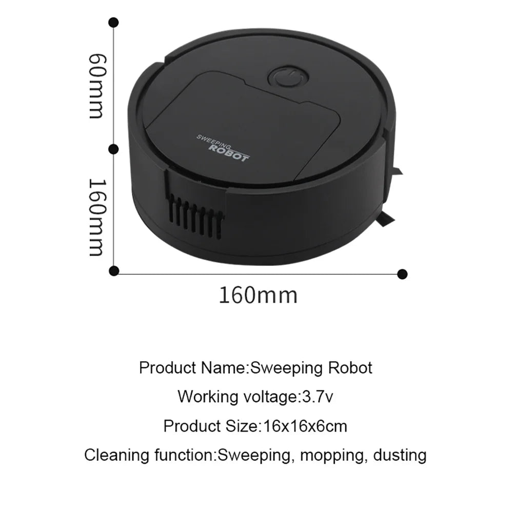 Fully Automatic Robot Vacuum & Mop – 3-in-1 Intelligent Sweeping Machine