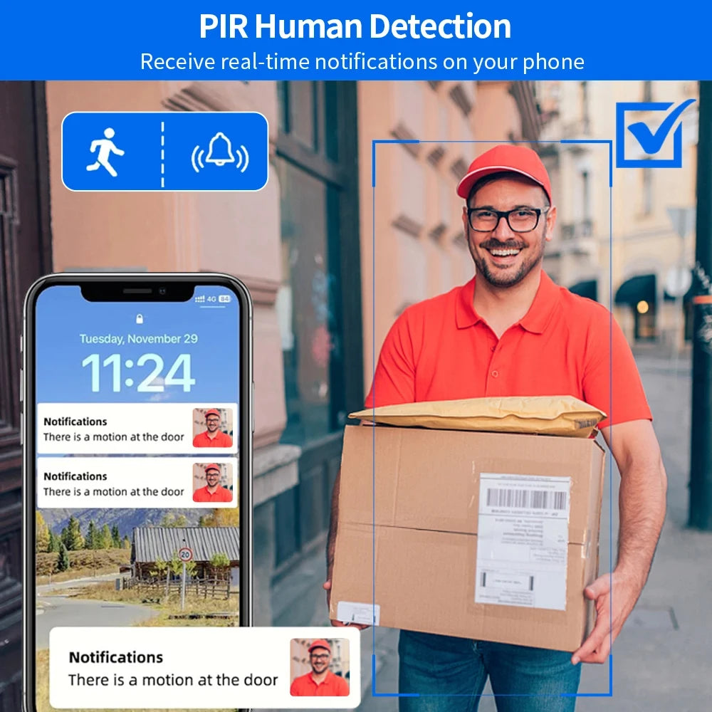 5G/2.4G WiFi Video Doorbell – 1080P Smart Outdoor Wireless Camera with Intercom & Waterproof