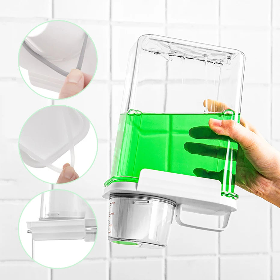 Refillable Laundry Detergent Dispenser – 1100/1800/2300ML Storage Container with Labels