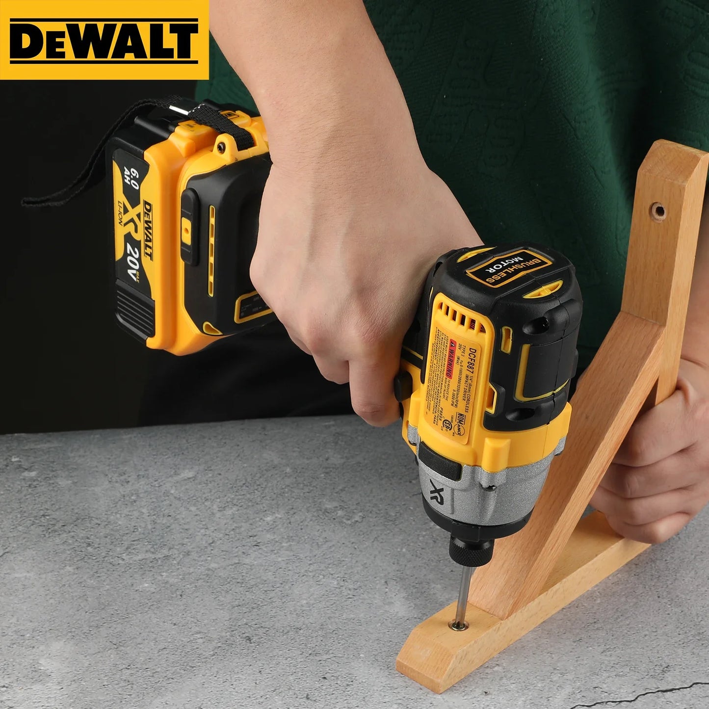 DeWalt DCF887 Cordless Brushless Impact Driver – 205N.m Electric Drill for 20V Battery