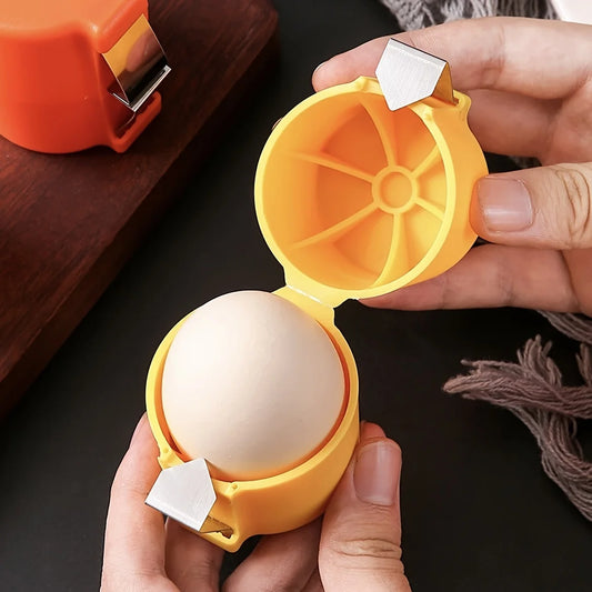 Portable Egg Cracker & Sheller – Quick Egg Opening Tool for Kitchen