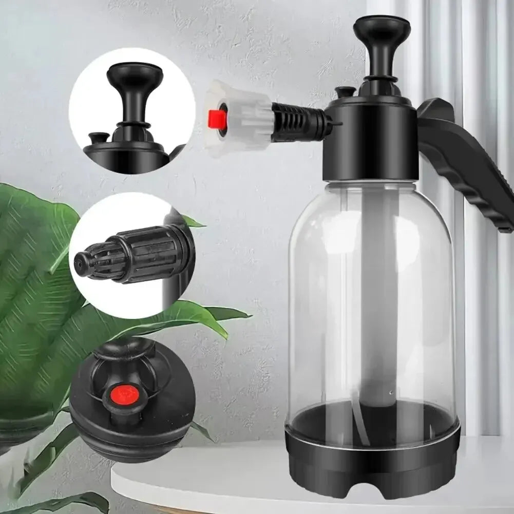 2L Hand-Held Foam Sprayer – Car Wash Pressure Watering & Disinfection Bottle for Cleaning