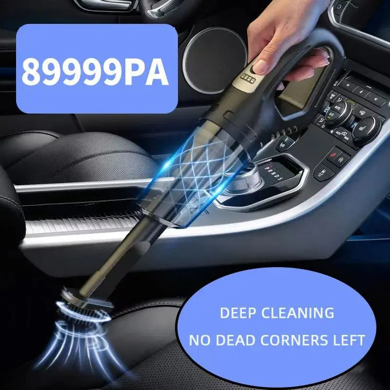 Wireless Handheld Vacuum Cleaner – Powerful Rechargeable Suction for Car & Home