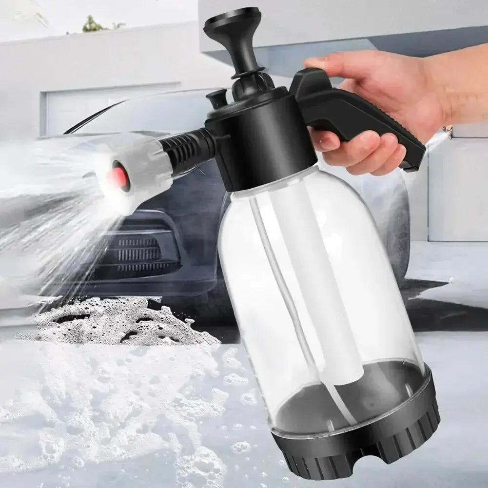 2L Hand-Held Foam Sprayer – Car Wash Pressure Watering & Disinfection Bottle for Cleaning