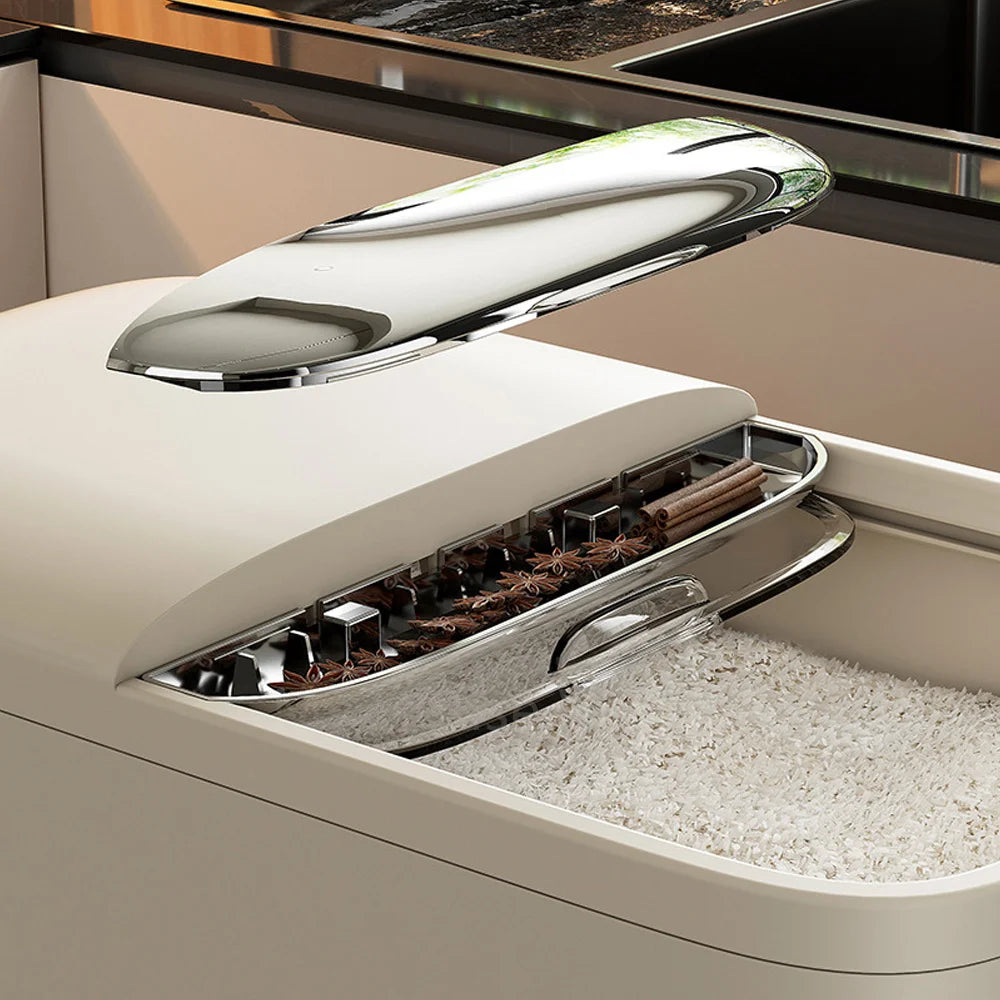 10KG Rice Storage Container – Sealed Insect & Moisture-Proof Kitchen Grain Box with Lid