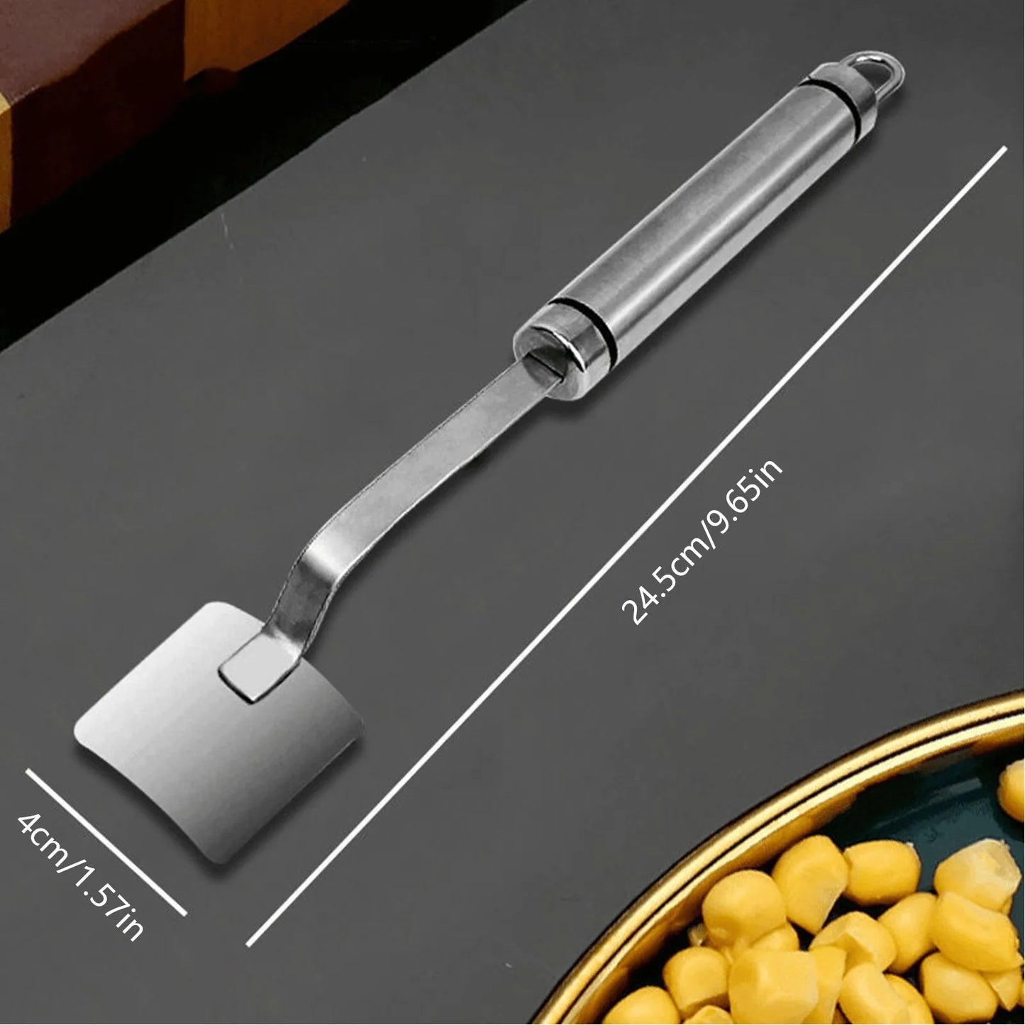 Stainless Steel Corn Peeler – Serrated Cob Stripper & Shaver for Kitchen Fruits & Vegetables