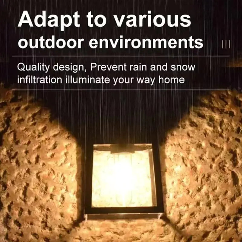 Powerful Solar Wall Light – Outdoor Waterproof LED Lamp with Sensor for Garden, Fence & Home