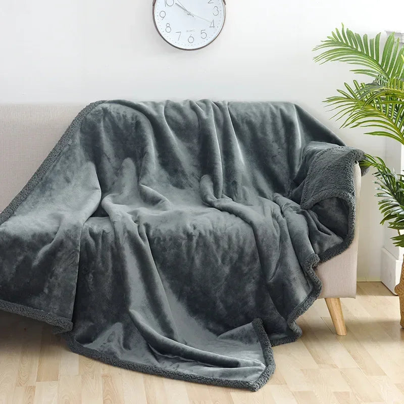 Luxury Shaggy Blanket – Thickened Waterproof Microfibre Blanket, Warm & Cozy for Winter, Large Size for Couples