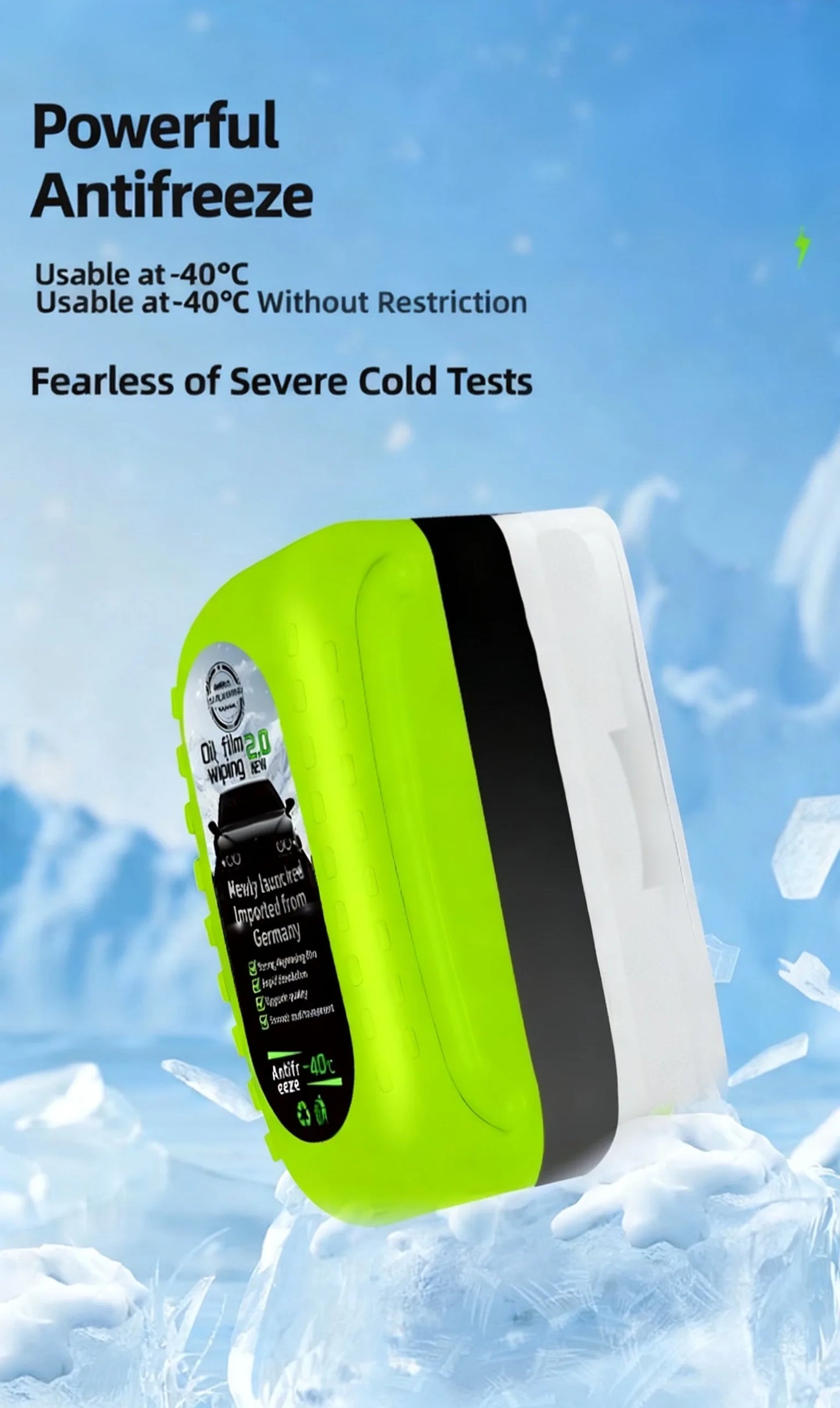 Car Glass Oil Film Cleaning Brush – Automotive Window Cleaner with Anti-Rain & Fog Function