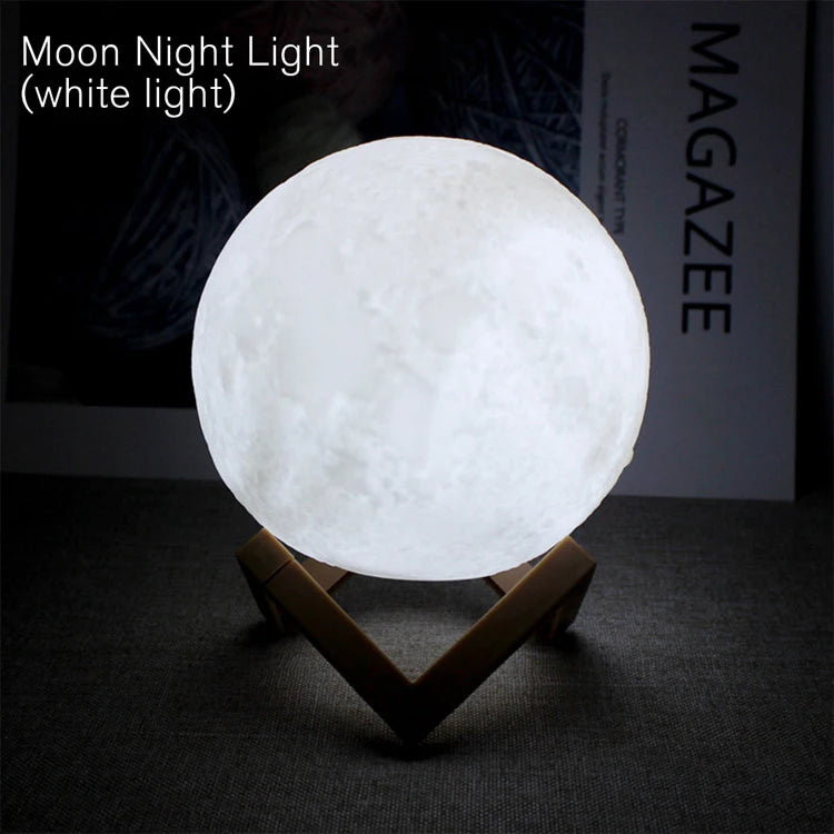 LED Moon & Galaxy Night Light – Book Light for Kids Bedroom Decoration & Gift