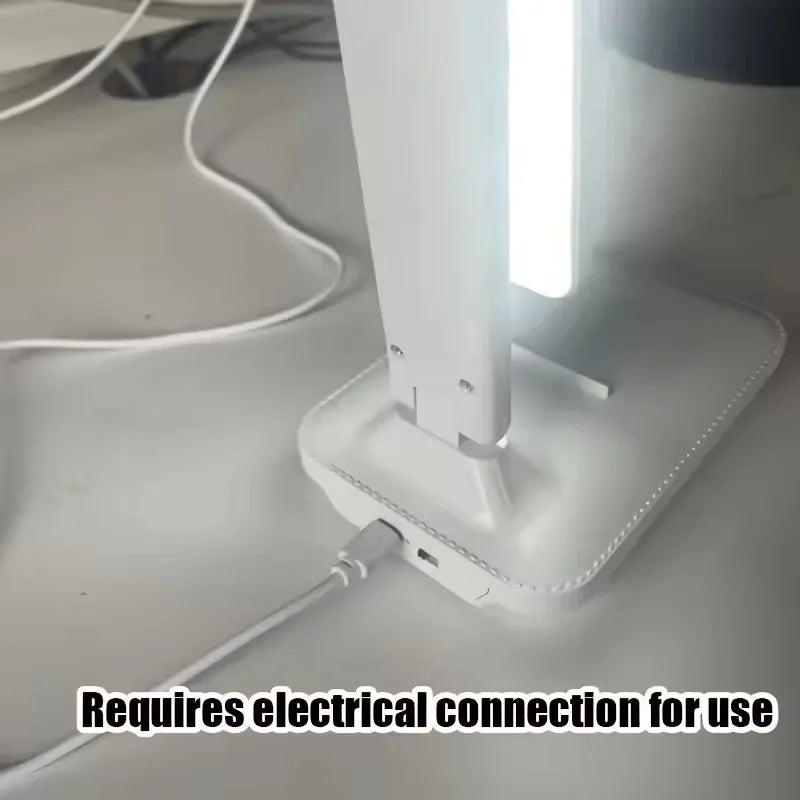 LED Touch Desk Lamp – Foldable USB Reading Lamp with Dimmable Eye-Care Light