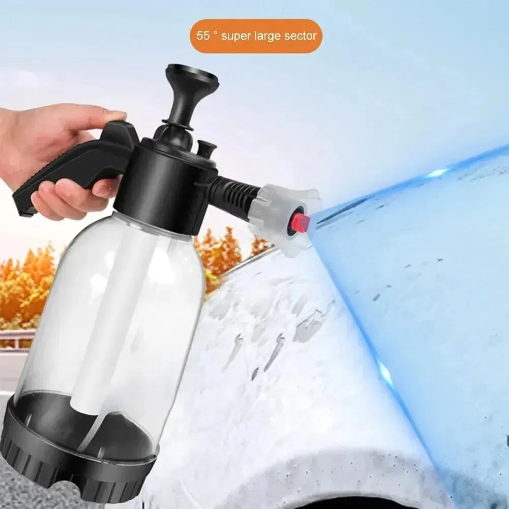 2L Hand-Held Foam Sprayer – Car Wash Pressure Watering & Disinfection Bottle for Cleaning