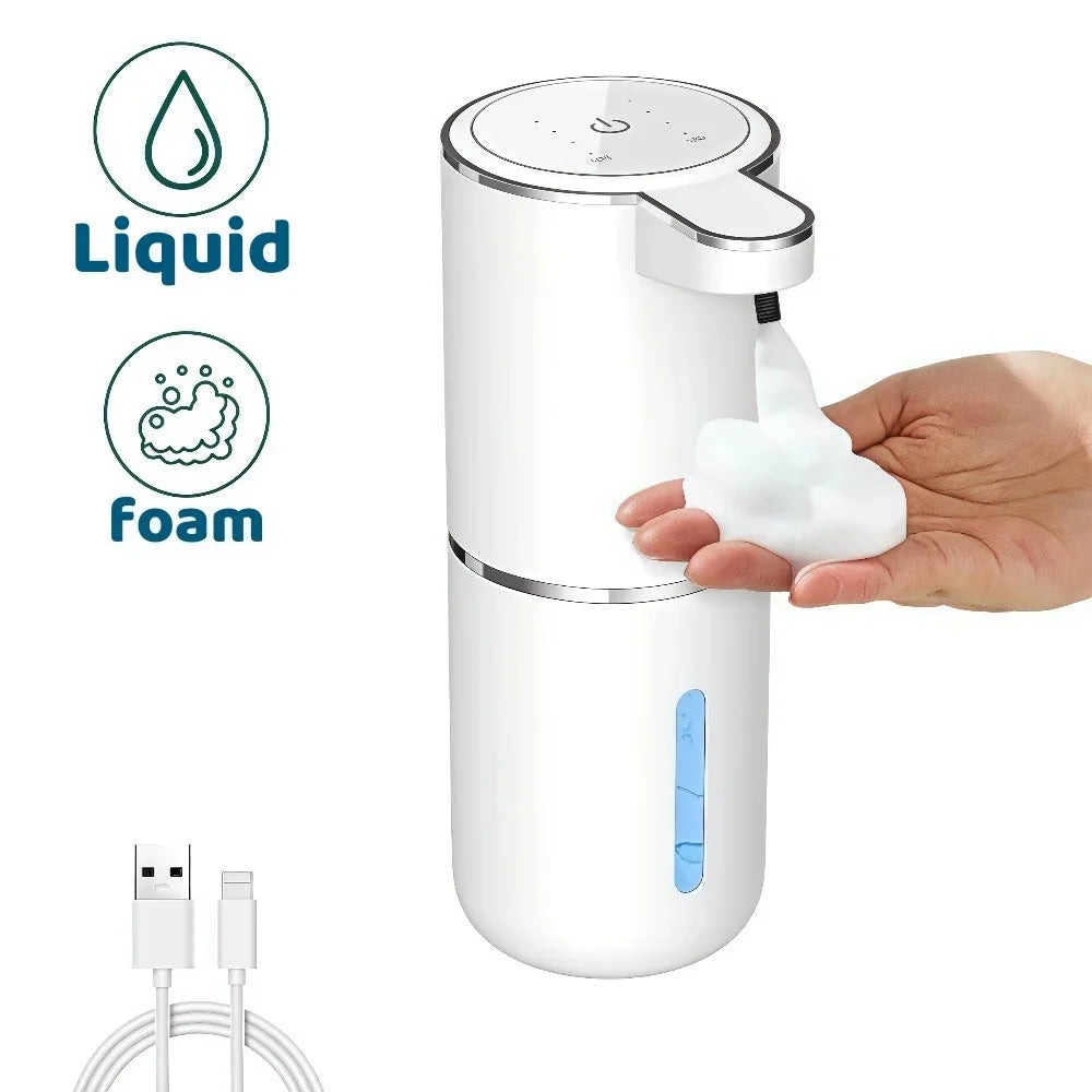 Automatic Touchless Soap Dispenser – USB Rechargeable Electric Foaming Dispenser with Infrared Sensor