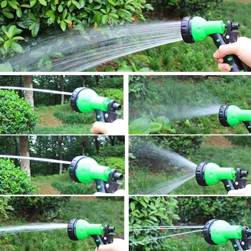Expandable Magic Garden Hose – High-Pressure Car Wash Hose with 7 Spray Functions