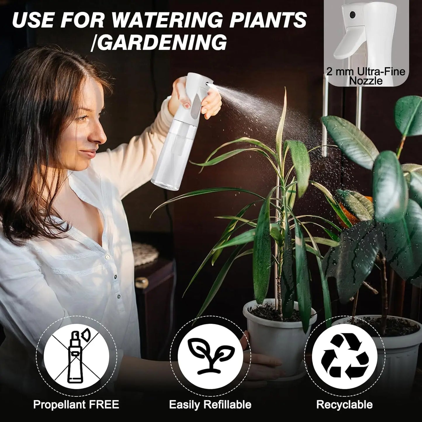 Oil Spray Bottle – 200/300/500ML Kitchen Olive Oil Dispenser for Cooking & BBQ