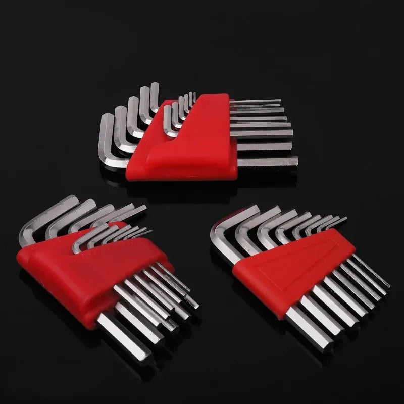 Metric & Inch Allen Wrench Set (5/8/11 PCS) – L-Key Short Arm Tool for Vehicle Repair & Home Use