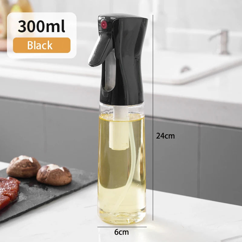 Oil Spray Bottle – 200/300/500ML Kitchen Olive Oil Dispenser for Cooking & BBQ