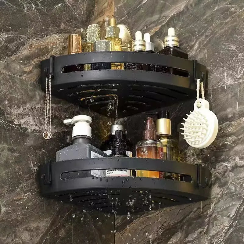 No-Drill Waterproof Shower Shelf – Strong Adhesive Wall-Mounted Bathroom Organizer (1/2/3 PCS)