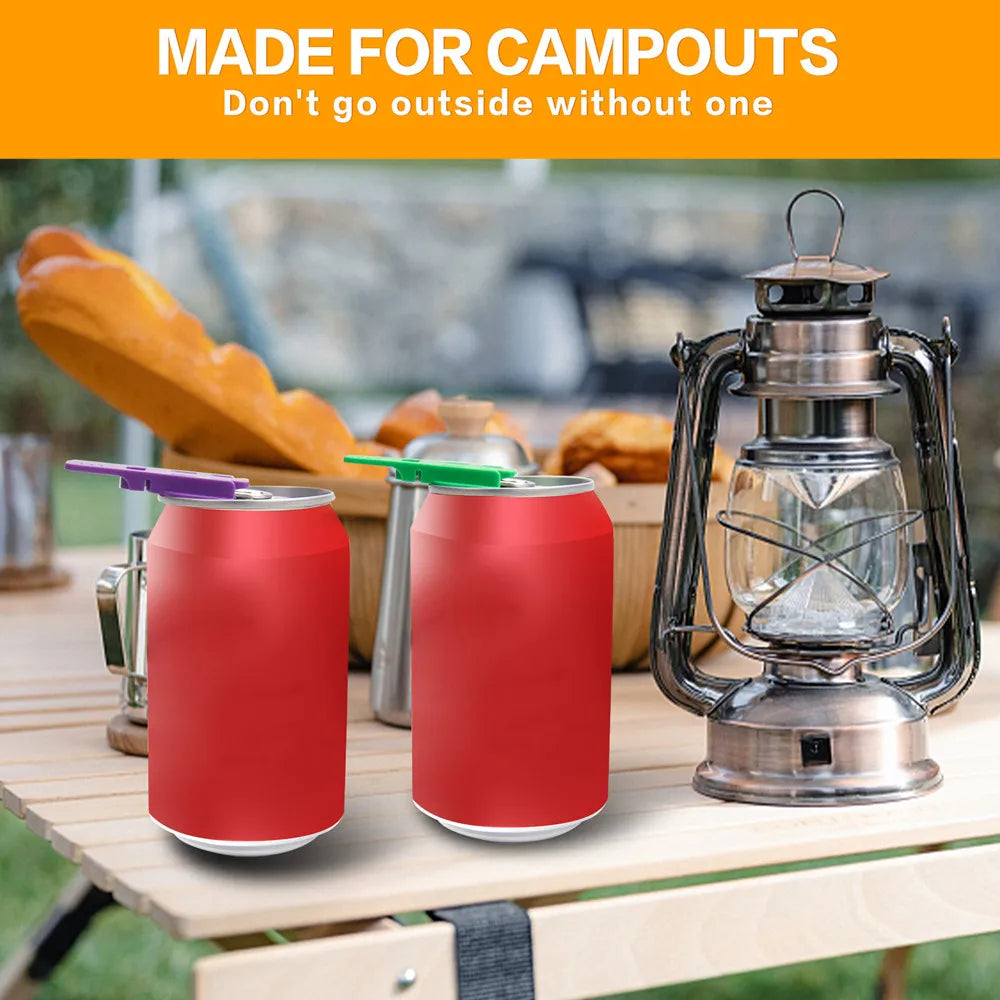 Portable Reusable Bottle Opener – Easy Can & Lid Remover for Kitchen & Camping