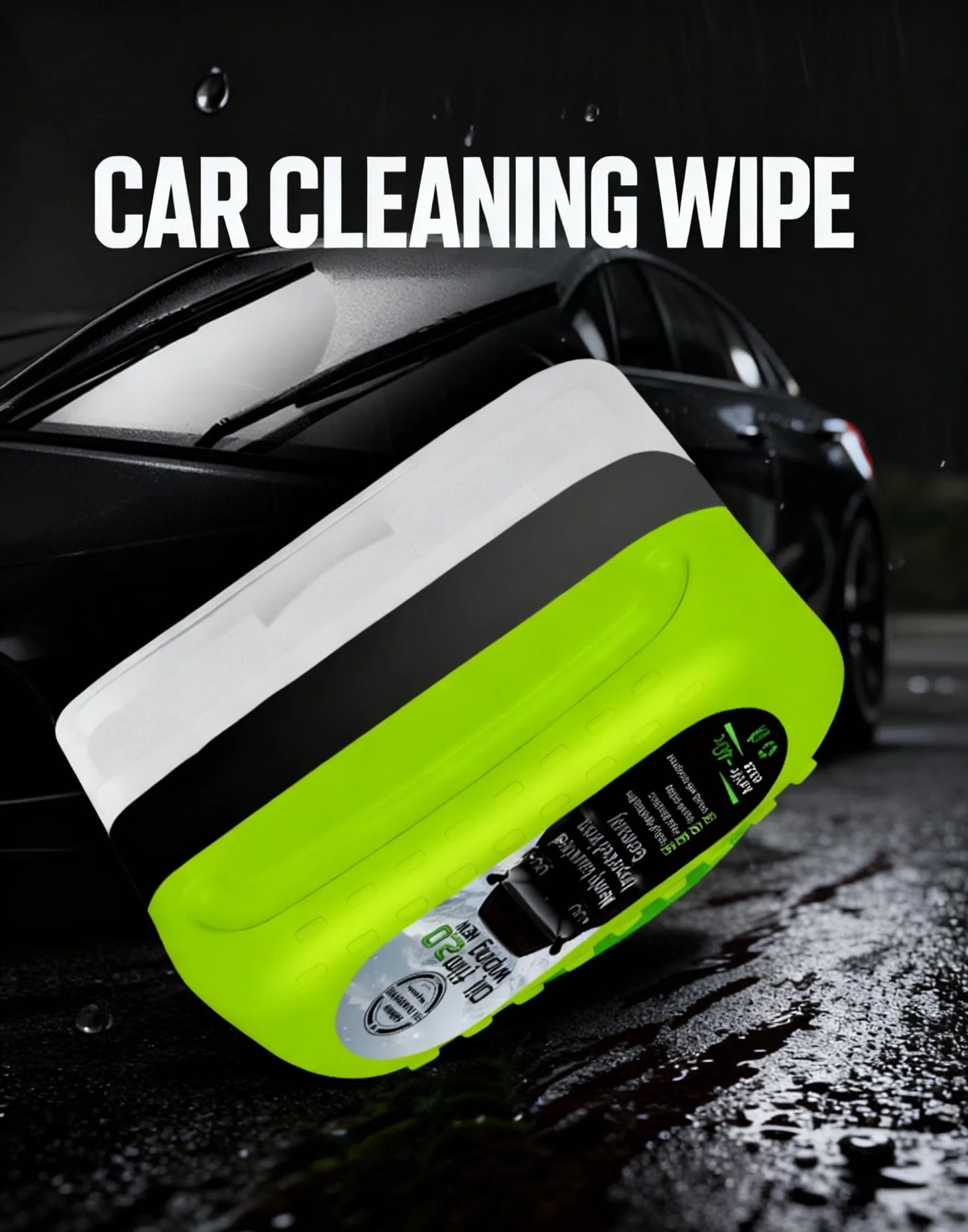 Car Glass Oil Film Cleaning Brush – Automotive Window Cleaner with Anti-Rain & Fog Function