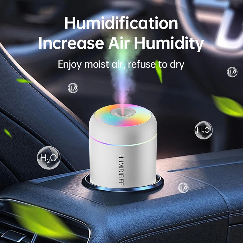 180ML Mini USB Air Humidifier – Essential Oil Aroma Diffuser for Home, Car & Bedroom