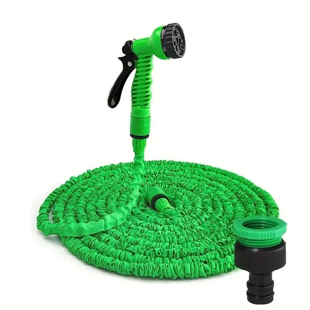 Expandable Magic Garden Hose – High-Pressure Car Wash Hose with 7 Spray Functions