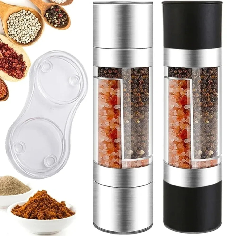 Stainless Steel Pepper Grinder – Manual Sea Salt & Spice Mill Reusable