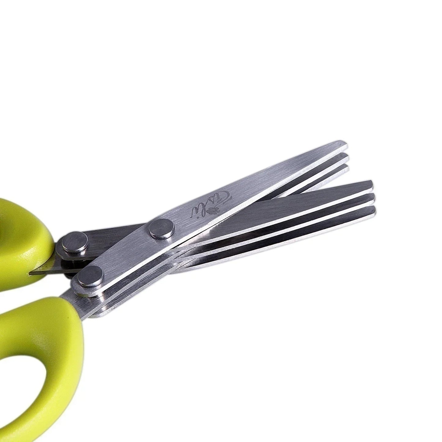 Multi-Functional Stainless Steel Kitchen Scissors – 3/5 Layer Pepper & Vegetable Chopper