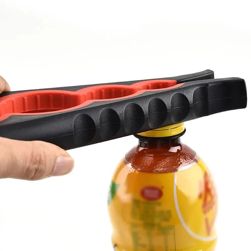 4-in-1 Multi-Functional Can & Bottle Opener – Anti-Slip Cap Twister for Kitchen Use