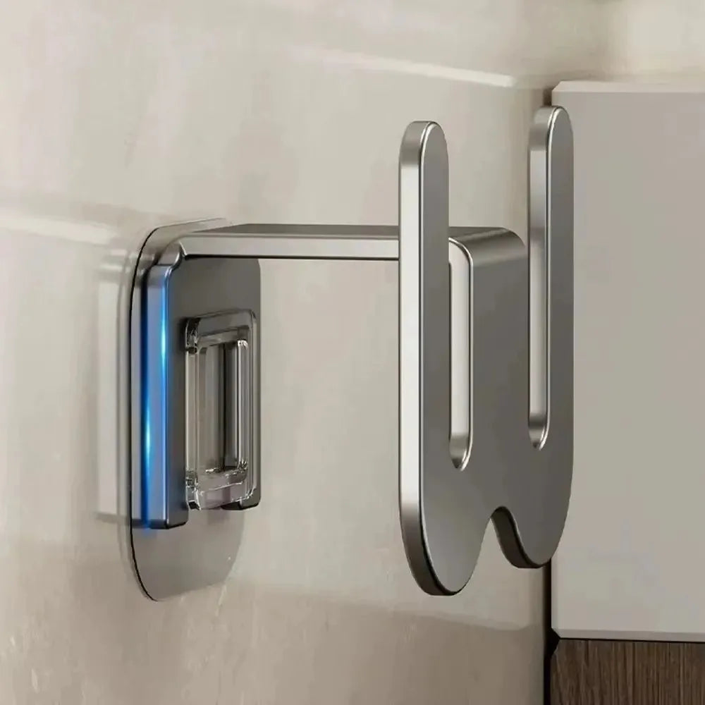 Wall-Mounted Shoe & Slipper Rack – Non-Perforated Bathroom Storage with Back Drainage