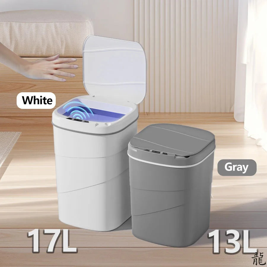 Smart Touchless Automatic Trash Can – Battery-Powered for Bathroom, Home & Office