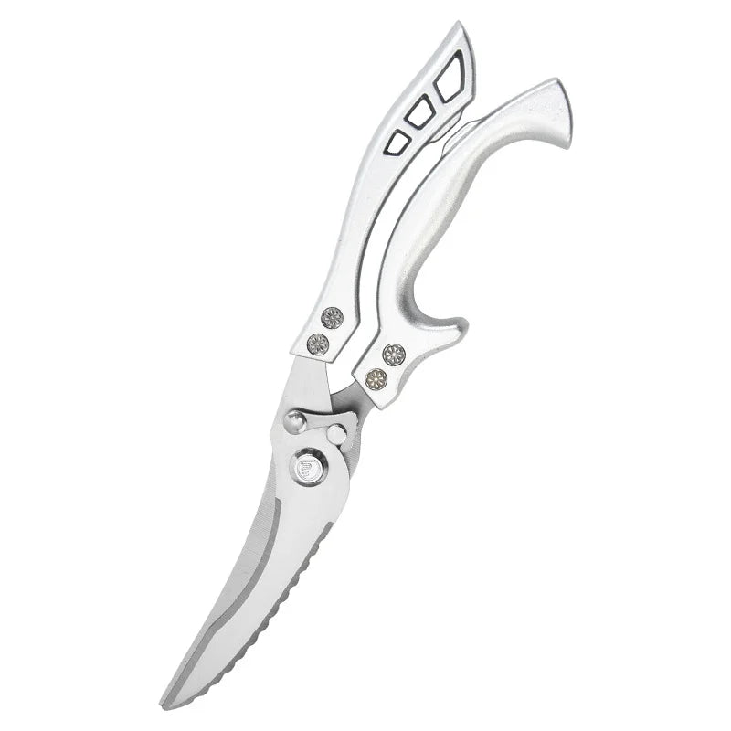 Heavy-Duty Kitchen Scissors – Multifunctional Stainless Steel Food & Poultry Cutter, Dishwasher Safe