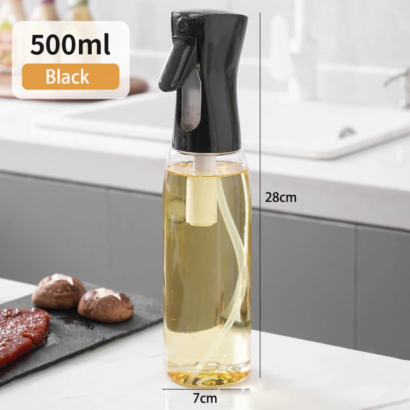 Oil Spray Bottle – 200/300/500ML Kitchen Olive Oil Dispenser for Cooking & BBQ