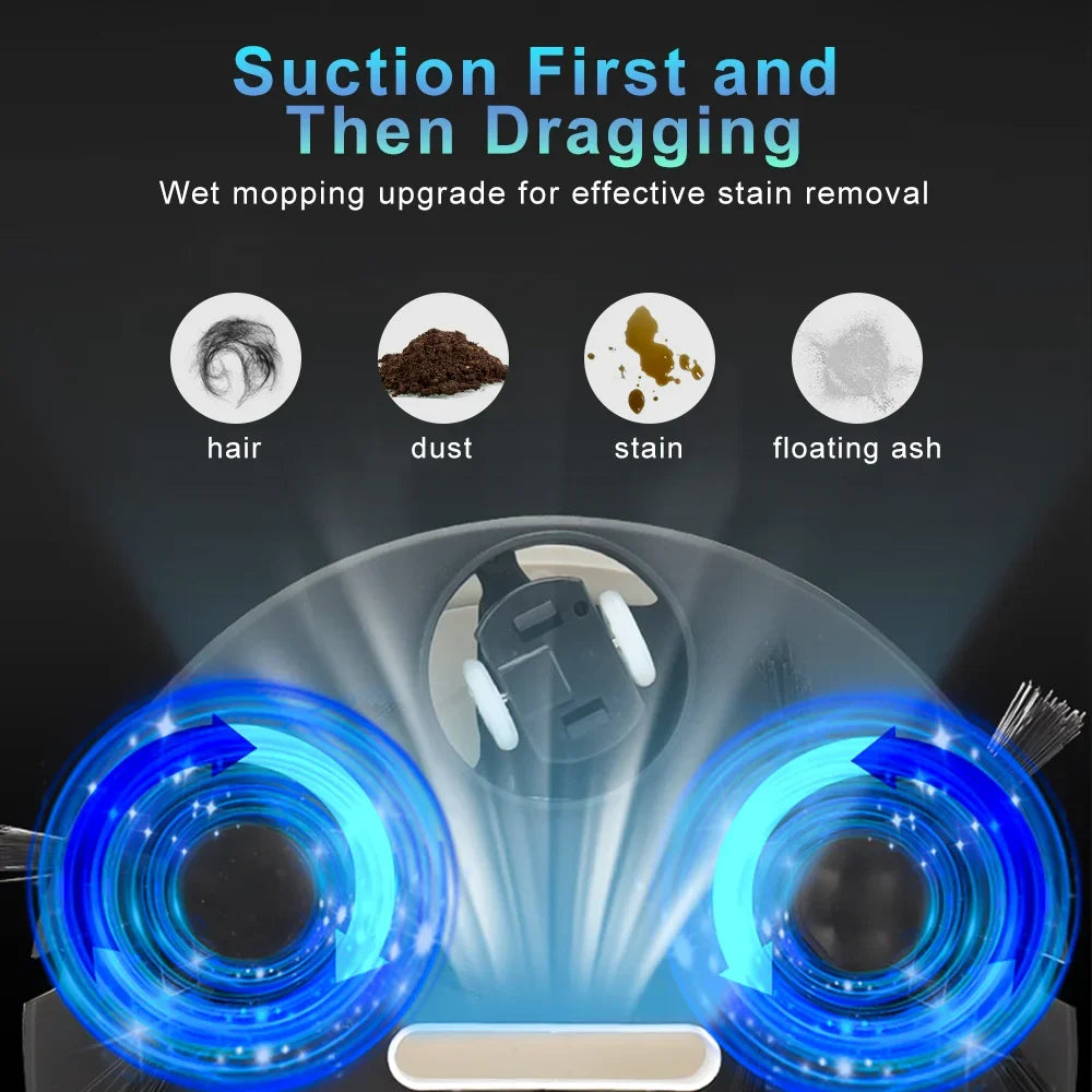 Fully Automatic Robot Vacuum & Mop – 3-in-1 Intelligent Sweeping Machine