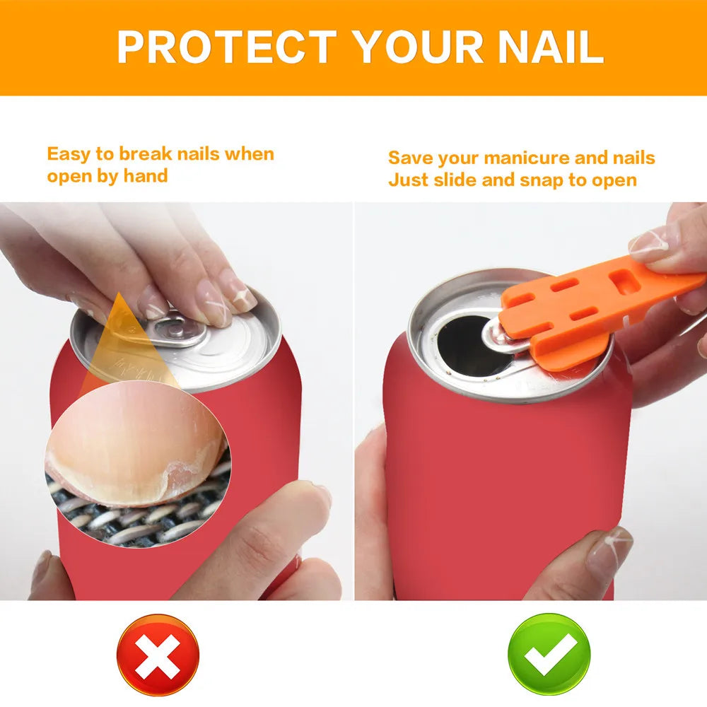 Portable Reusable Bottle Opener – Easy Can & Lid Remover for Kitchen & Camping
