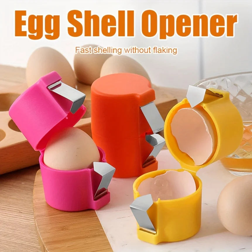 Portable Egg Cracker & Sheller – Quick Egg Opening Tool for Kitchen