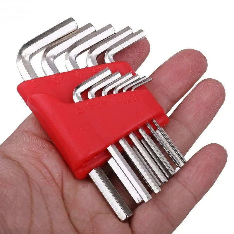 Metric & Inch Allen Wrench Set (5/8/11 PCS) – L-Key Short Arm Tool for Vehicle Repair & Home Use